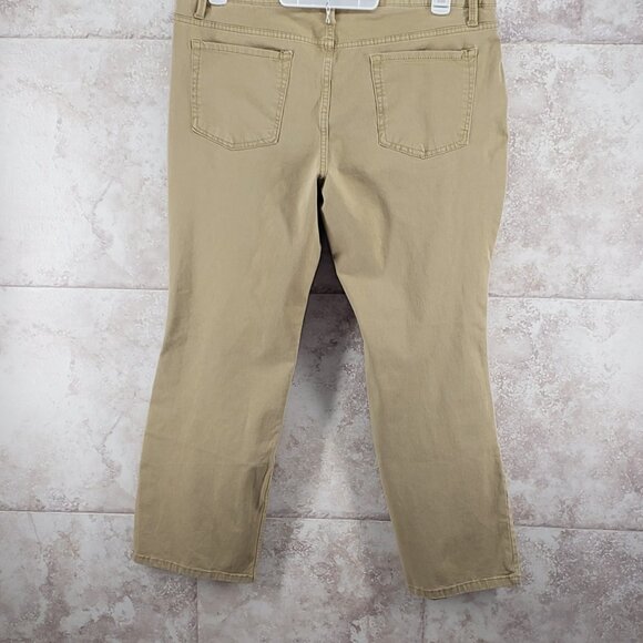 Boot Cut Denim Faded Glory Mid Rise Ultimate Boot Tan Stretch Jeans Size 18P - Picture 2 of 6